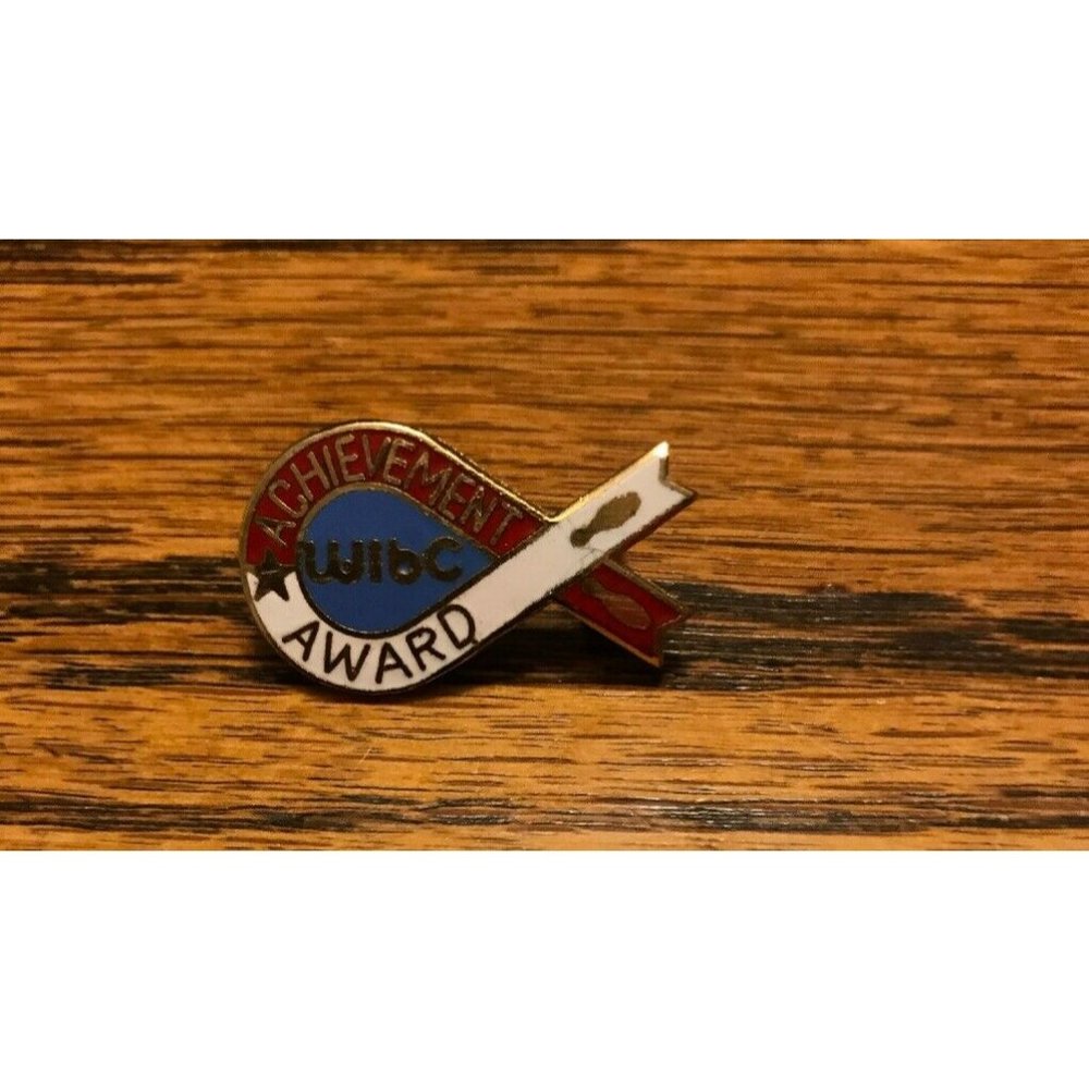 Achievement Award WIBC Womens Bowling Ball Pin Lapel Pin Pinback